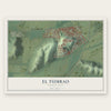 El Tumbao, Puerto Rico map print, the full design