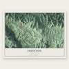 Frontón, Puerto Rico map print, the full design