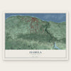 Isabela, Puerto Rico map print, the full design