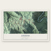 Jaguas, Puerto Rico map print, the full design