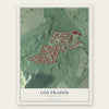 Los Prados, Puerto Rico map print, the full design