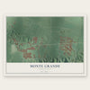 Monte Grande, Puerto Rico map print, the full design