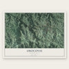 Orocovis, Puerto Rico map print, the full design