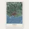 Ponce, Puerto Rico map print, the full design
