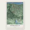 Quebradillas, Puerto Rico map print, the full design