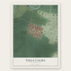 Villa Calma, Puerto Rico map print, the full design