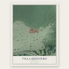 Villa Quintero, Puerto Rico map print, the full design
