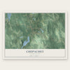 Chepachet, Rhode Island map print, the full design