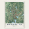 Wakefield-Peace Dale, Rhode Island map print, the full design