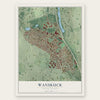 Wanskuck, Rhode Island map print, the full design