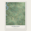 Antreville, South Carolina map print, the full design