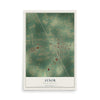 Map of Aynor, South Carolina, 12 x 18 inch unframed archival matte print