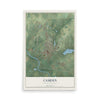 Map of Camden, South Carolina, 12 x 18 inch unframed archival matte print