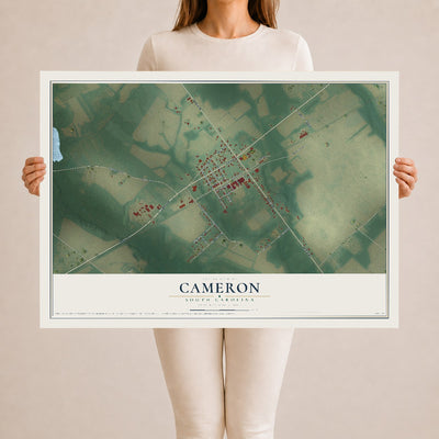 Map of Cameron, South Carolina, 24 x 36 inch unframed archival matte print