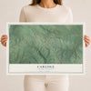 Map of Carlisle, South Carolina, 12 x 18 inch unframed archival matte print