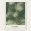 Centenary, South Carolina map print, the full design