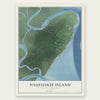 Daufuskie Island, South Carolina map print, the full design