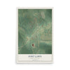 Map of Fort Lawn, South Carolina, 12 x 18 inch unframed archival matte print