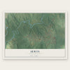 Irwin, South Carolina map print, the full design