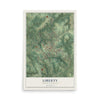 Map of Liberty, South Carolina, 12 x 18 inch unframed archival matte print