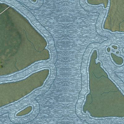 Close-up of the map of Lobeco, South Carolina print showing street and building detail