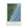 Map of Pawleys Island, South Carolina, 12 x 18 inch unframed archival matte print
