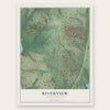 Riverview, South Carolina map print, the full design