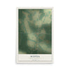 Map of Scotia, South Carolina, 12 x 18 inch unframed archival matte print