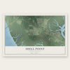 Shell Point, South Carolina map print, the full design