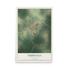 Map of Turbeville, South Carolina, 12 x 18 inch unframed archival matte print
