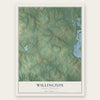 Willington, South Carolina map print, the full design