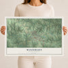 Map of Woodruff, South Carolina, 12 x 18 inch unframed archival matte print