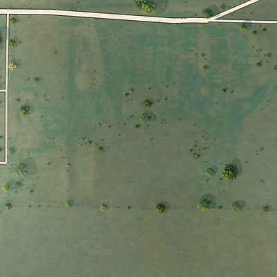Second close-up of the map of Batesland, South Dakota print showing more streets and buildings
