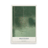 Map of Brentford, South Dakota, 12 x 18 inch unframed archival matte print