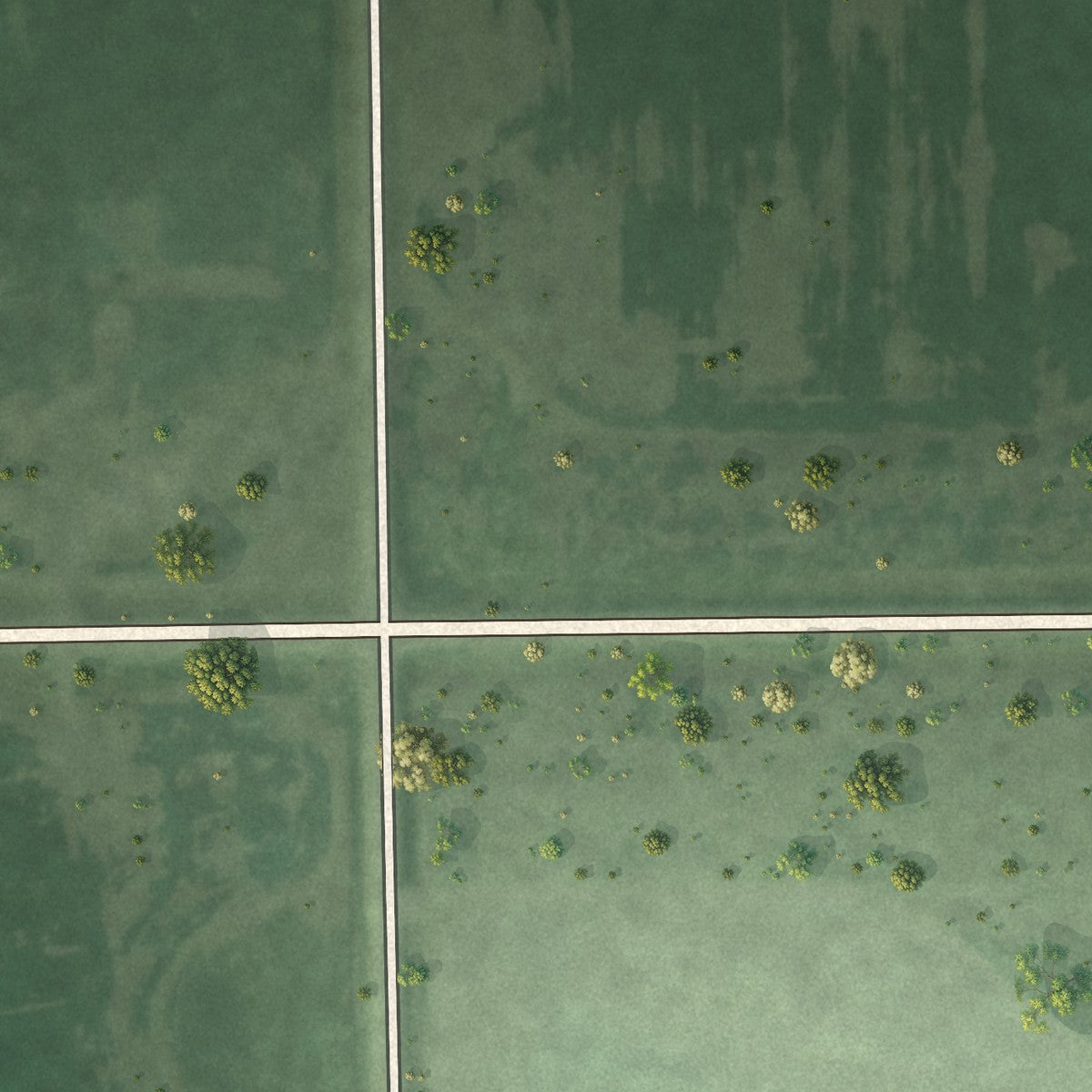Second close-up of the map of Brentford, South Dakota print showing more streets and buildings