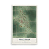 Map of Bridgewater, South Dakota, 12 x 18 inch unframed archival matte print
