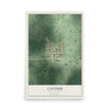 Map of Cavour, South Dakota, 12 x 18 inch unframed archival matte print