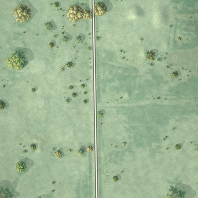 Second close-up of the map of Cavour, South Dakota print showing more streets and buildings