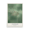 Map of Chancellor, South Dakota, 12 x 18 inch unframed archival matte print