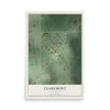 Map of Claremont, South Dakota, 12 x 18 inch unframed archival matte print