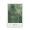 Map of Colome, South Dakota, 12 x 18 inch unframed archival matte print
