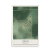 Map of Corona, South Dakota, 12 x 18 inch unframed archival matte print