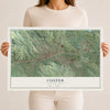 Map of Custer, South Dakota, 12 x 18 inch unframed archival matte print