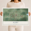 Map of De Smet, South Dakota, 12 x 18 inch unframed archival matte print