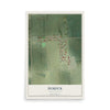 Map of Dimock, South Dakota, 12 x 18 inch unframed archival matte print