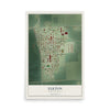 Map of Elkton, South Dakota, 12 x 18 inch unframed archival matte print