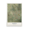 Map of Hermosa, South Dakota, 12 x 18 inch unframed archival matte print