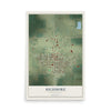 Map of Highmore, South Dakota, 12 x 18 inch unframed archival matte print
