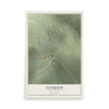 Map of Interior, South Dakota, 12 x 18 inch unframed archival matte print