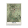 Map of Kadoka, South Dakota, 12 x 18 inch unframed archival matte print